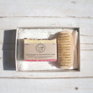 Shop 8 Champagne & Strawberries Soap Gift Set
